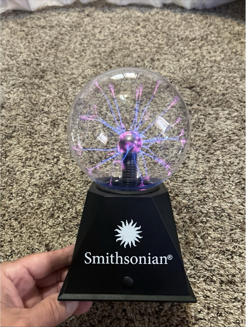 Smithsonian Plasma Ball Globe Tested Working